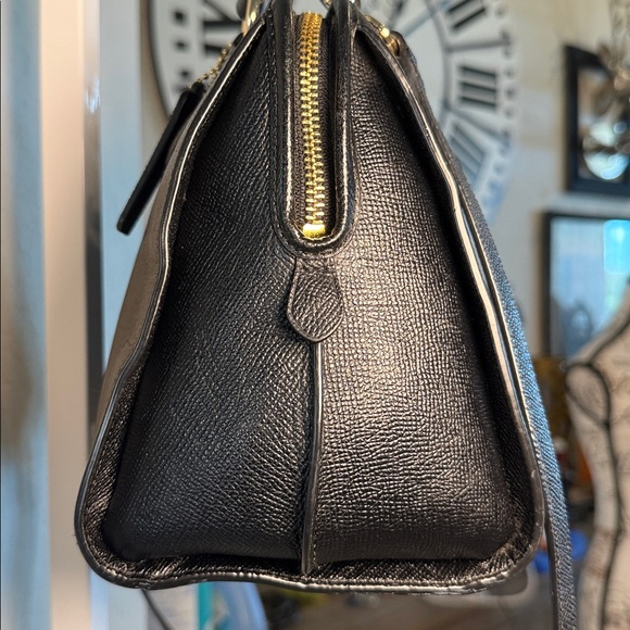 Coach Black Satchel Bag with crossbody strap - Picture 4 of 13